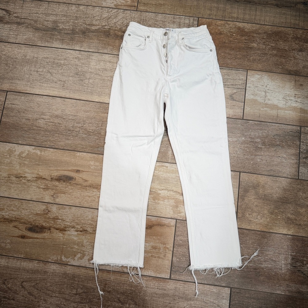Agolde | Riley High Rise Straight Crop Jeans - Picture 4 of 10